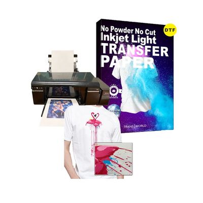 qualité  Apparel Wholesale Bulk Size DTF Custom Packing Printable Lightweight No Paper A4 Inkjet Cut Transfer For T Shirt usine